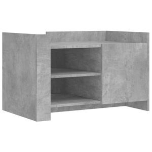vidaXL Mesa de centro madera de ingenier&iacute;a gris hormig&oacute;n 80x50x50 cm
