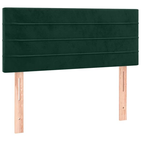 vidaXL Cabecero de terciopelo verde oscuro 80x5x78/88 cm