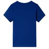 Camiseta infantil de manga corta azul oscuro 104