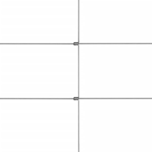 vidaXL Valla de jard&iacute;n de acero galvanizado plateado 50x1,5 m