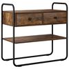 vidaXL Mesa Consola Roble Ahumado 80 x 40 x 75 cm Madera de ingenier&iacute;a