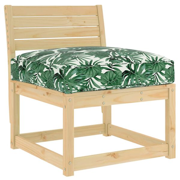 vidaXL Coj&iacute;n Hoja Patr&oacute;n de hoja 70 x 70 x 12 cm Tela Oxford