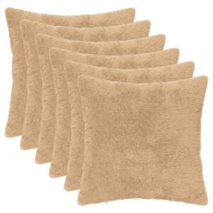 vidaXL Funda de almohada 6 uds. HEERLEN Crema 30 x 30 cm