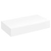 vidaXL Estante flotante pared con 1 caj&oacute;n MDF blanco para libros/DVD