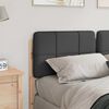 vidaXL Cabecero tapizado con cabecera Marr&oacute;n y gris oscuro 140 cm