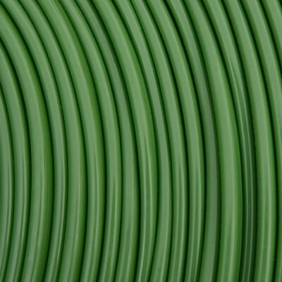 vidaXL Manguera de riego 3 tubos PVC verde 7,5 m