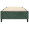 vidaXL Estructura de cama con somier terciopelo verde oscuro 90x200cm