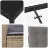 vidaXL Conjunto de Comedor de Jard&iacute;n 5 pcs Beige rat&aacute;n sint&eacute;tico