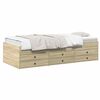 vidaXL Estructura de cama con almacenamiento Roble Sonoma 80 x 200 cm