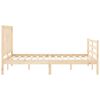 vidaXL Estructura de cama sin colchón madera de pino maciza 120x200 cm