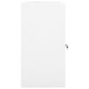 vidaXL Armario para sillas de montar acero blanco 53x53x105 cm