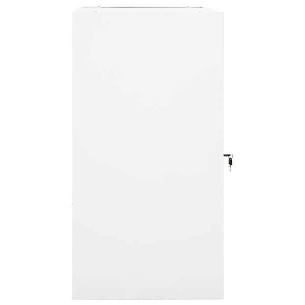 vidaXL Armario para sillas de montar acero blanco 53x53x105 cm