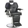 vidaXL Silla de peluquer&iacute;a de cuero sint&eacute;tico negra 72x68x98 cm