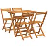 vidaXL Conjunto bistro 5 uds. Aceite Natural Madera de Acacia S&oacute;lida