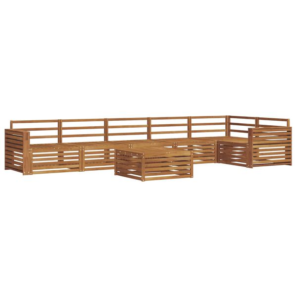 vidaXL Conjunto de sof&aacute;s de exterior 7 pcs Natural