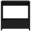 vidaXL Mesa lateral Roble Negro 50 x 26 x 50 cm Madera de ingenier&iacute;a