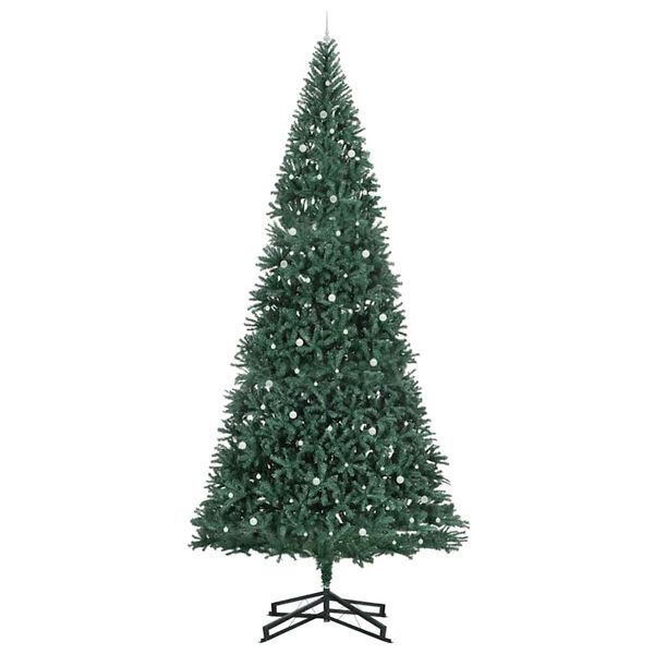 vidaXL Árbol de Navidad Artificial Pre-iluminado con Juego de Bolas