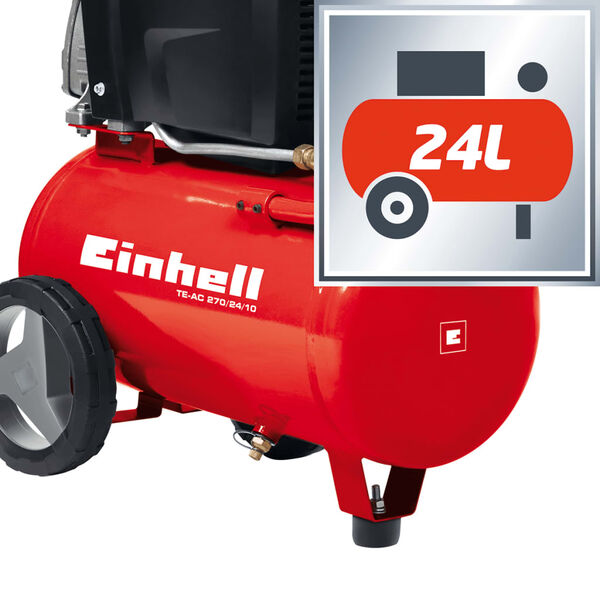 Compresor de aire 24 L TE-AC 270/24/10 de Einhell