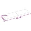 vidaXL Encimera ba&ntilde;o madera maciza tratada marr&oacute;n claro 160x50x(2-6)cm