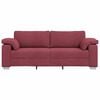 vidaXL Sof&aacute; Rojo vino