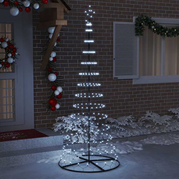 vidaXL &Aacute;rbol de Navidad LED con 295 LED con soporte Fr&iacute;o 250 cm Metal