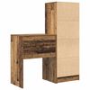 vidaXL Escritorio con caj&oacute;n 2 pcs Madera vieja
