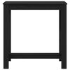 vidaXL Mesa de Bar Roble Negro 102 x 50 x 103.5 cm