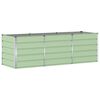 vidaXL Jardinera Verde 240 x 80 x 75 cm Acero