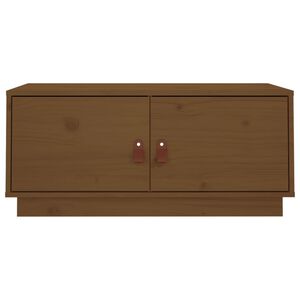 vidaXL Mesa de centro madera maciza de pino marr&oacute;n miel 80x50x35 cm