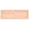 vidaXL Tablero de mesa madera maciza borde natural 120x40x(2-4) cm