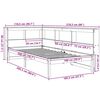 vidaXL Cama con estanter&iacute;a sin colch&oacute;n madera maciza blanca 100x200 cm