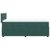 vidaXL Cama box spring con colchón terciopelo verde oscuro 90x200 cm