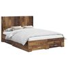 vidaXL Estructura de cama con almacenamiento y cabecero