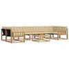 vidaXL Conjunto de sof&aacute;s de exterior 8 uds. y Beige