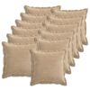 vidaXL Funda de almohada 12 uds. HOUTEN Gris topo 40 x 40 cm
