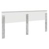 vidaXL Cabecero Gris Concreto 200 cm Madera contrachapada