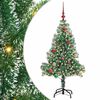vidaXL &Aacute;rbol de Navidad Artificial Nevado con Luz LED Verde y 150 cm