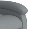 vidaXL Sillón eléctrico reclinable elevable de tela gris claro