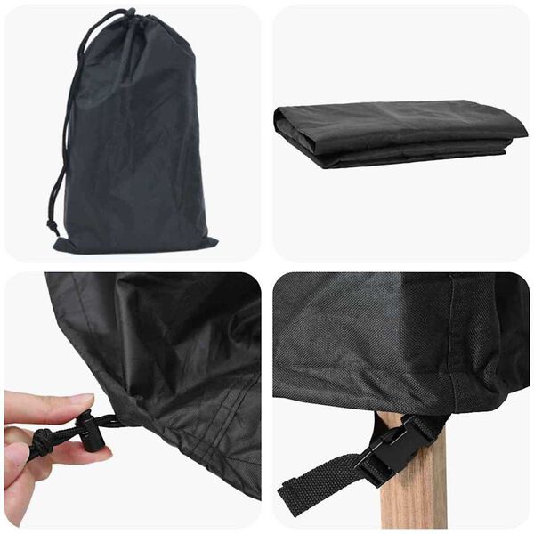 vidaXL Funda para columpio de exterior Negro