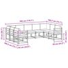 vidaXL Conjunto de sof&aacute;s de exterior 9 pcs Gris Natural y Claro