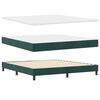 vidaXL Cama tipo Box Spring Verde oscuro 180 x 200 cm Terciopelo