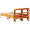 vidaXL Estructura de cama sin colchón madera maciza marrón 90x190 cm