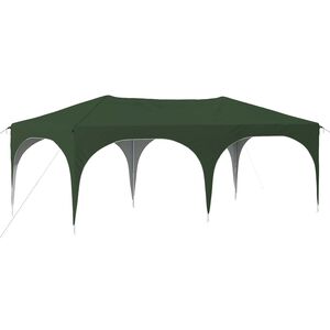 vidaXL Carpa Plegable para Fiestas 575 x 288 x 245 cm Verde