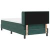 vidaXL Cama tipo Box Spring Verde oscuro 200 x 100 cm Terciopelo