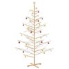 vidaXL Árbol de Navidad de madera Natural 210 cm Madera maciza de pino