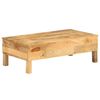 vidaXL Mesa de centro de madera maciza de mango 110x55x35 cm