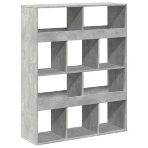 vidaXL Estanter&iacute;a madera de ingenier&iacute;a gris hormig&oacute;n 100x33x125,5 cm
