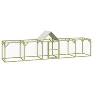vidaXL Gallinero madera maciza de pino impregnada 500x100x150 cm