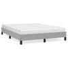 vidaXL Cama sin colch&oacute;n tela gris claro 140x190 cm