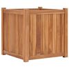 vidaXL Arriate elevado madera maciza de teca 50x50x50 cm